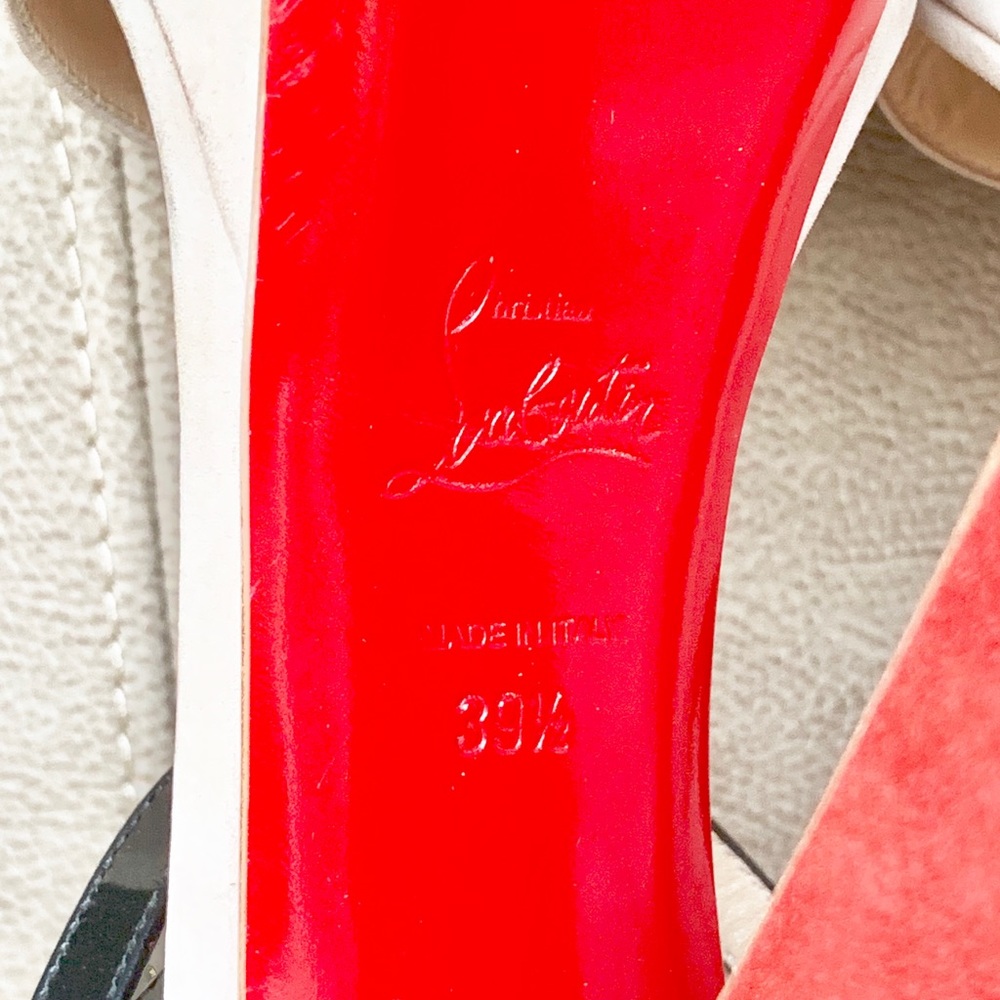 ♥️SOLD♥️💯CL SUMMERISSIMA STRAPPY HEELS 140 38 1/2 - Picture 7 of 8